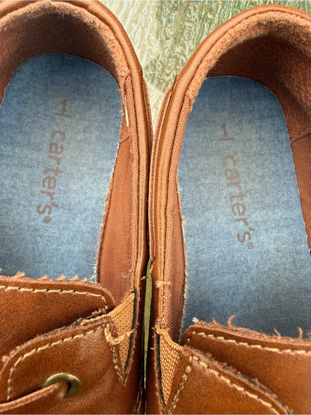 Carters EUC Boys Bauk Dress Shoes Size 1